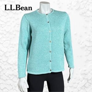 L.L. Bean Women’s Button Front Cardigan Sweater Size L